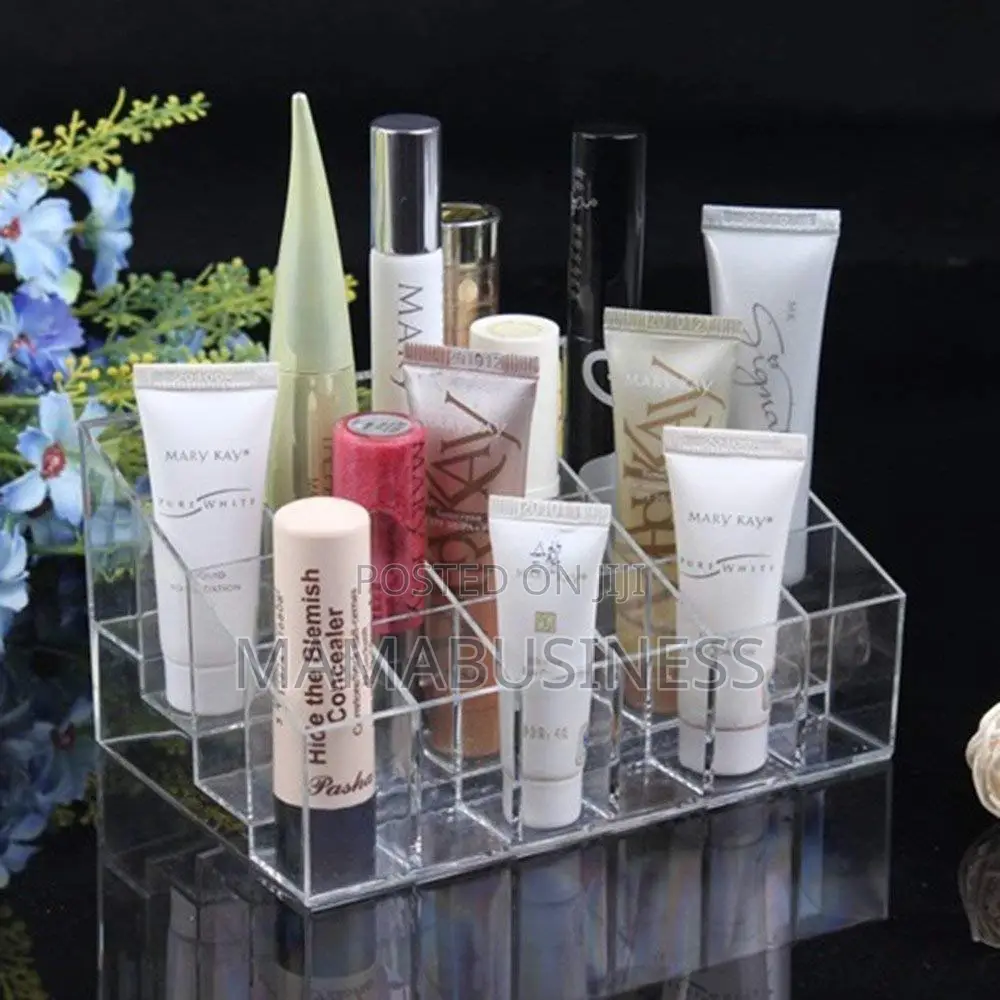 Cosmetics Stand Display Holder 24 Section Storage Box