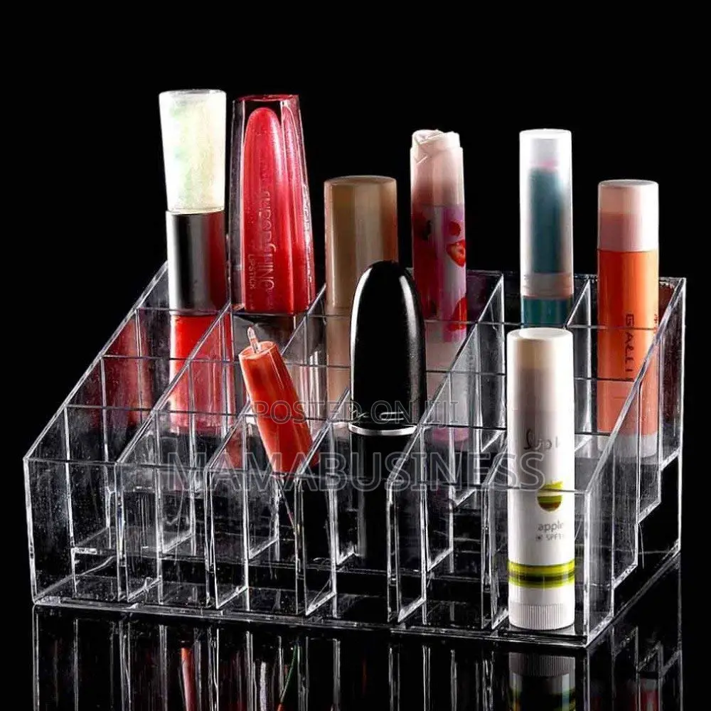 Cosmetics Stand Display Holder 24 Section Storage Box