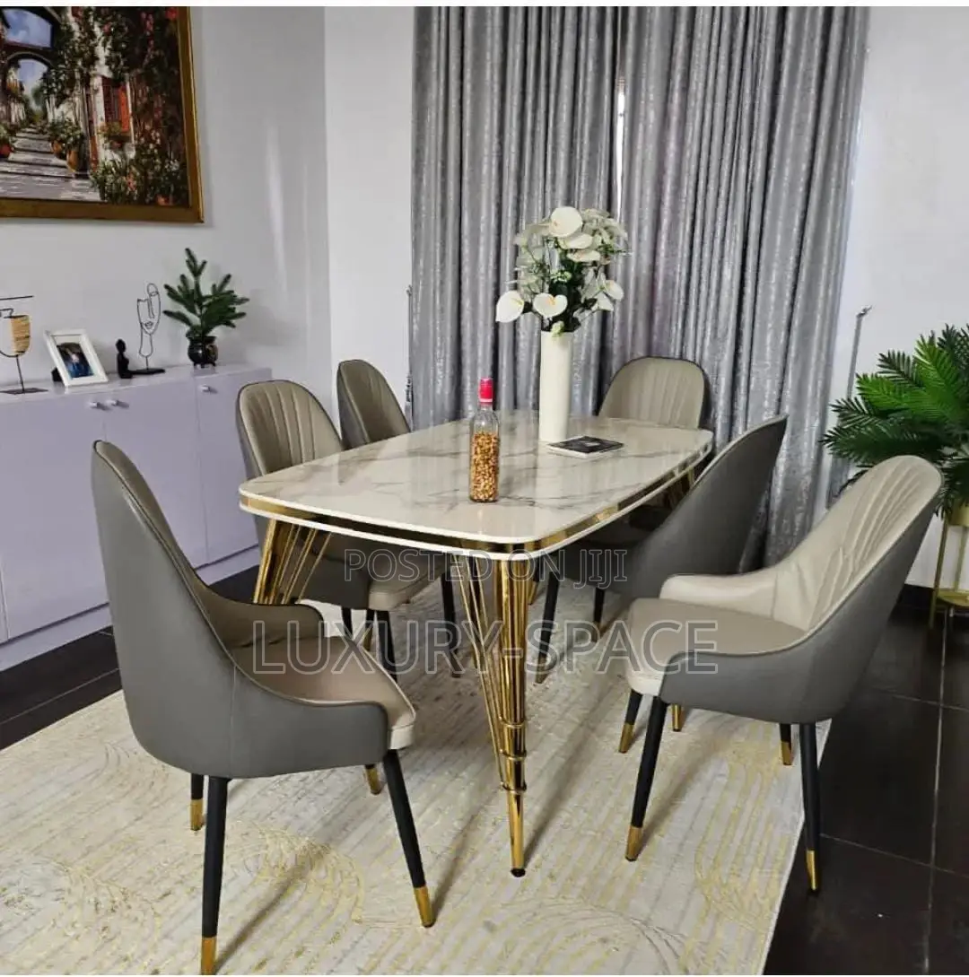Unique Dining Set by 6 Chairs