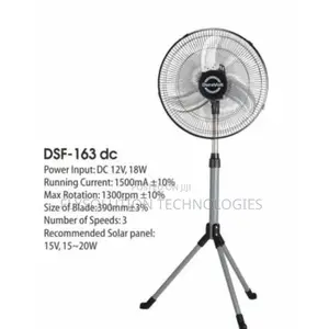 Duravolt 16inches DC Standing Fan DSF-163 (Non Rechargeable)