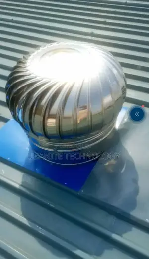 24" Roof Top Extractor Fan Drive By Wind Makes No Noise