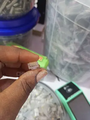 Pass Through Cat6 Connectors 100psc