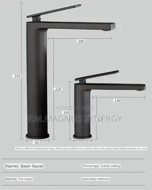 England Standard Black Basin Tap Long An Short.