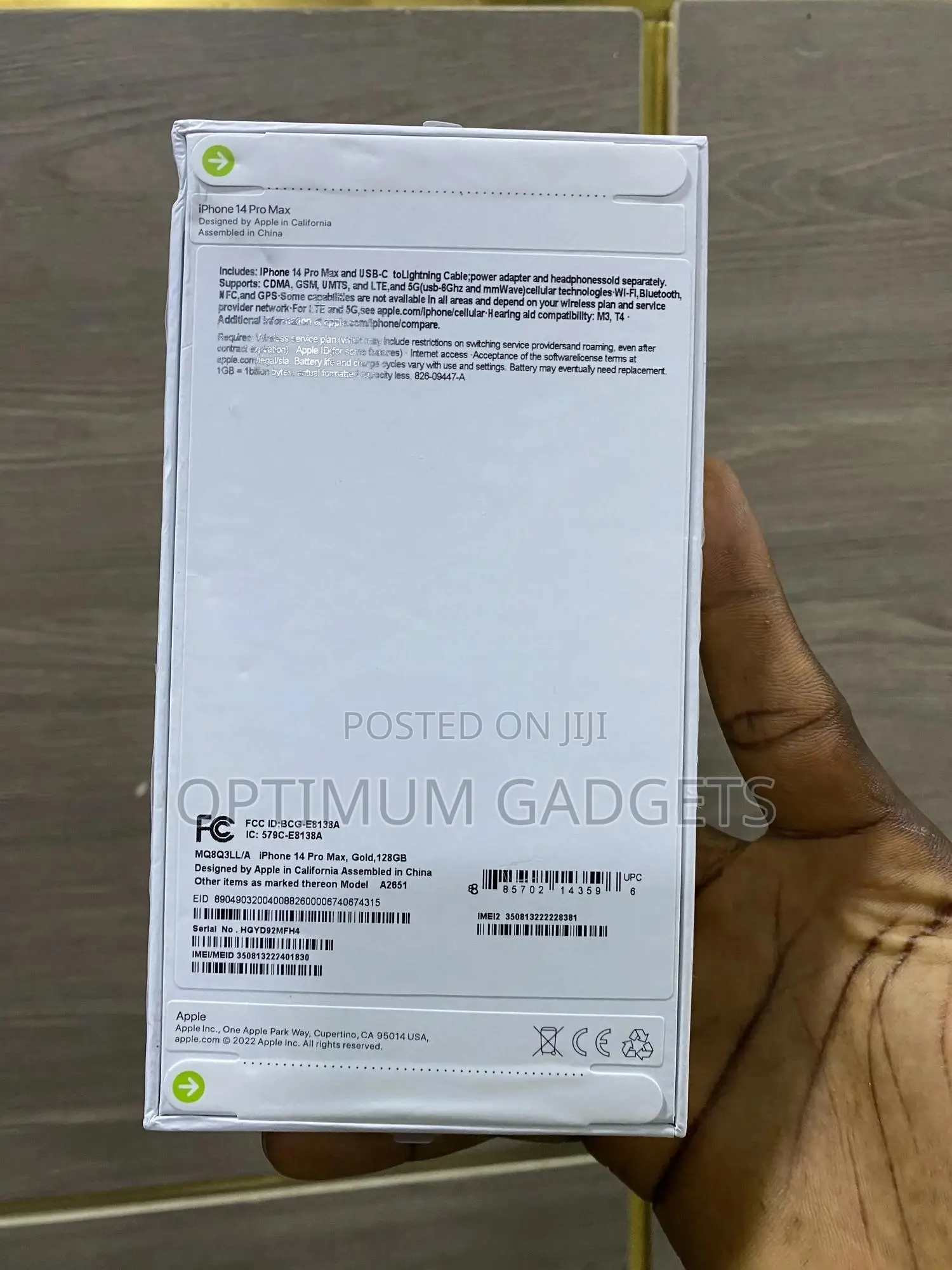 New Apple iPhone 14 Pro Max 128 GB Gold