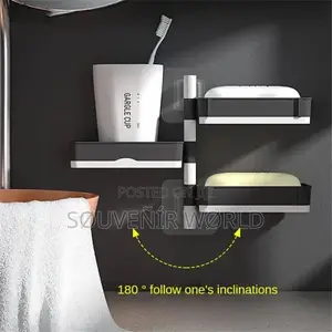 Soap Rack No Drilling Three-layer