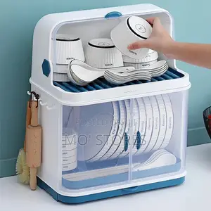 Big 3 Layers Plate Rack With Door