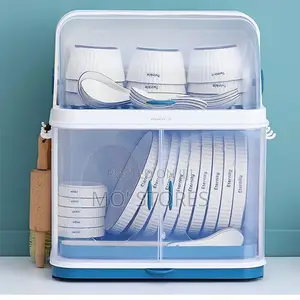Big 3 Layers Plate Rack With Door