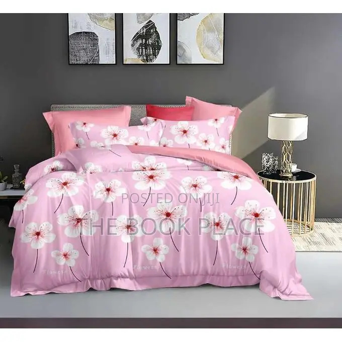 Spice Bedsheets Flowered Bedsheet With 4pillowcases