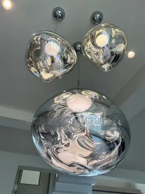 Modern Lava Lamp LED Glass Pendant Light PVC Lighting