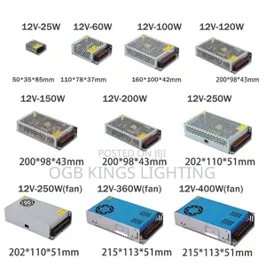 33.3amps Power Supply 12v LED Driver Adapter Transformer