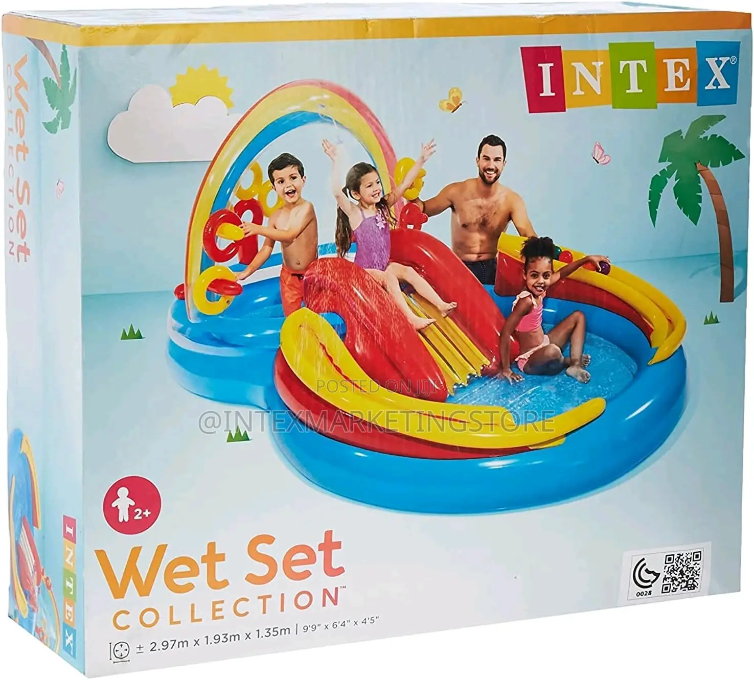 Intex Inflatable Rainbow Ring Play Centre