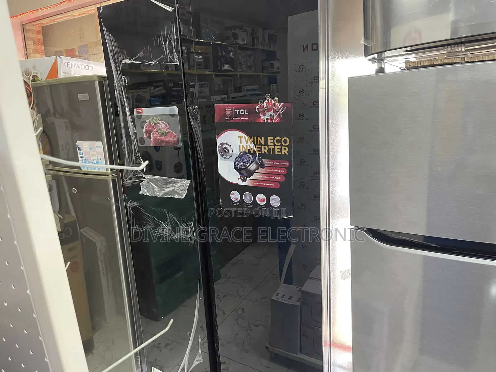 529 Litres Side by Side TCL Inverter Refrigerator