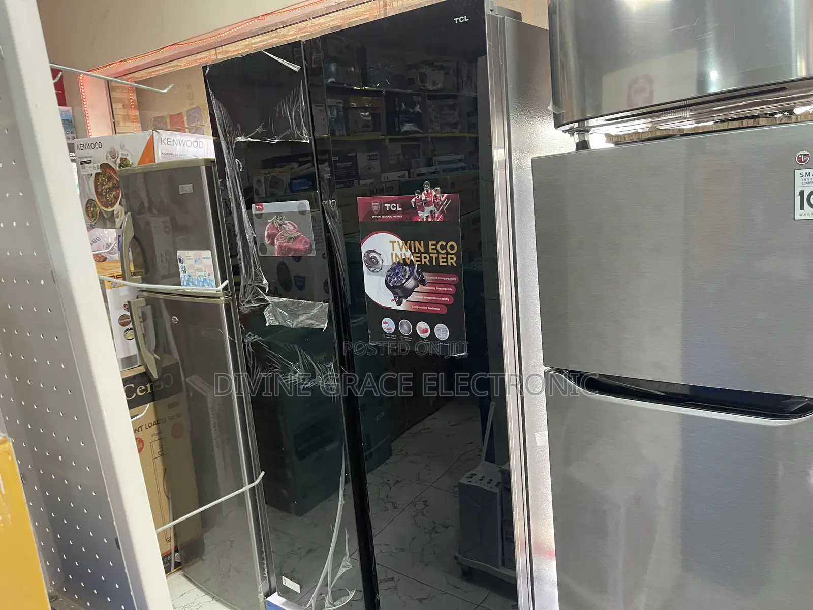 529 Litres Side by Side TCL Inverter Refrigerator