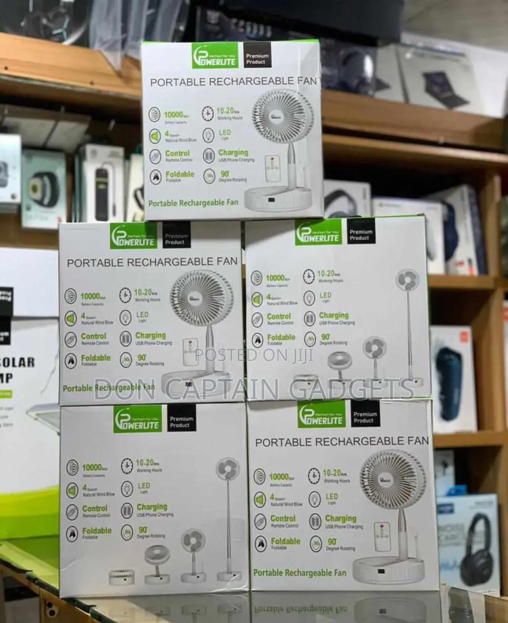 Powerlite Rechargeable Fan