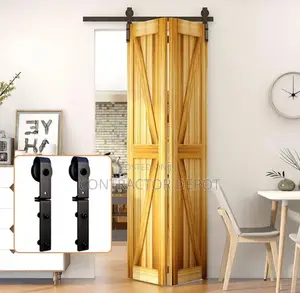 4 Foot Double Fold Sliding Barn Door Guide Kit Originally