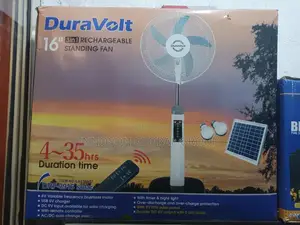 Duravolt Rechargeable Solar Fan