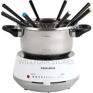 Progress Electric Swiss Fondue Set Dipping Forks Included