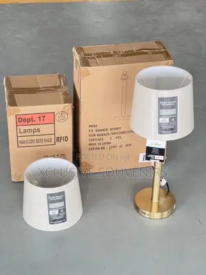 Modern Table/Bedside Lamp Set With USB Port
