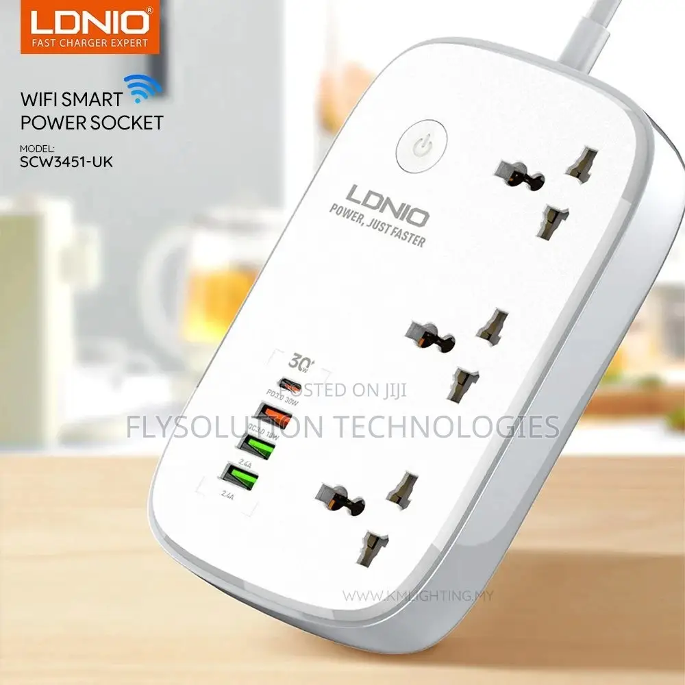 Ldnio Wifi Smart Power 3 Usb/ 3 Sockets