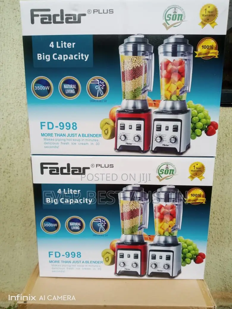 Fadar 4litres Industrial Blender 3500watts