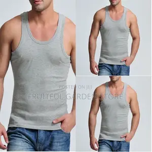 Mens Sleeveless Gyms Vests Cotton Singlet