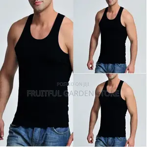 Mens Sleeveless Gyms Vests Cotton Singlet