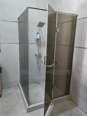 Brown Shower Glass Cubicle