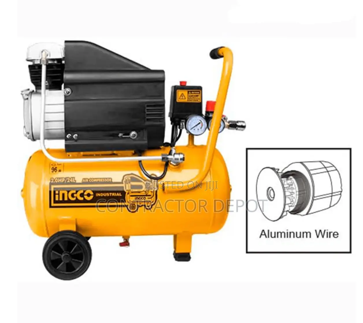 Ingco Air Compressor 2.0HP 24L - AC2024
