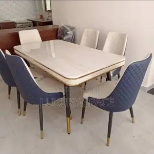 Marble Dining Set By 6 Chairs
