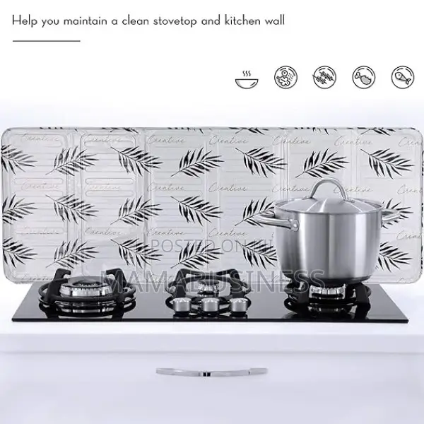Kitchen Gas Stove Aluminum Foldable Oil Splash Protector