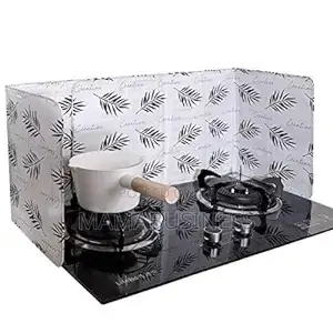 Kitchen Gas Stove Aluminum Foldable Oil Splash Protector