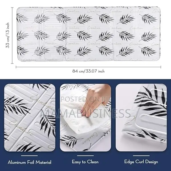 Kitchen Gas Stove Aluminum Foldable Oil Splash Protector