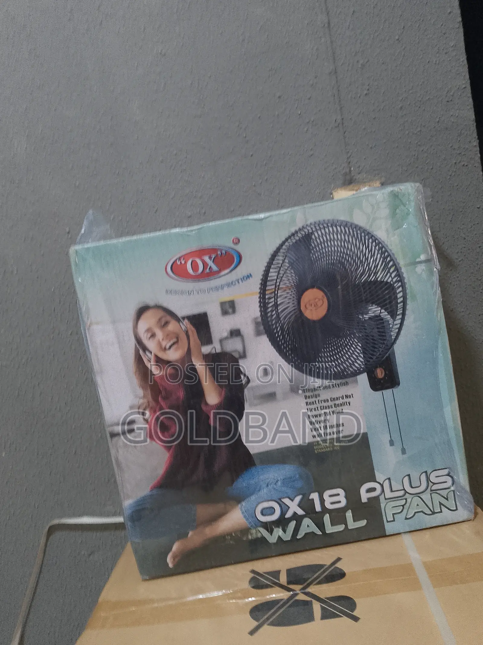 New, Durable OX Wall Fan - 18 Plus