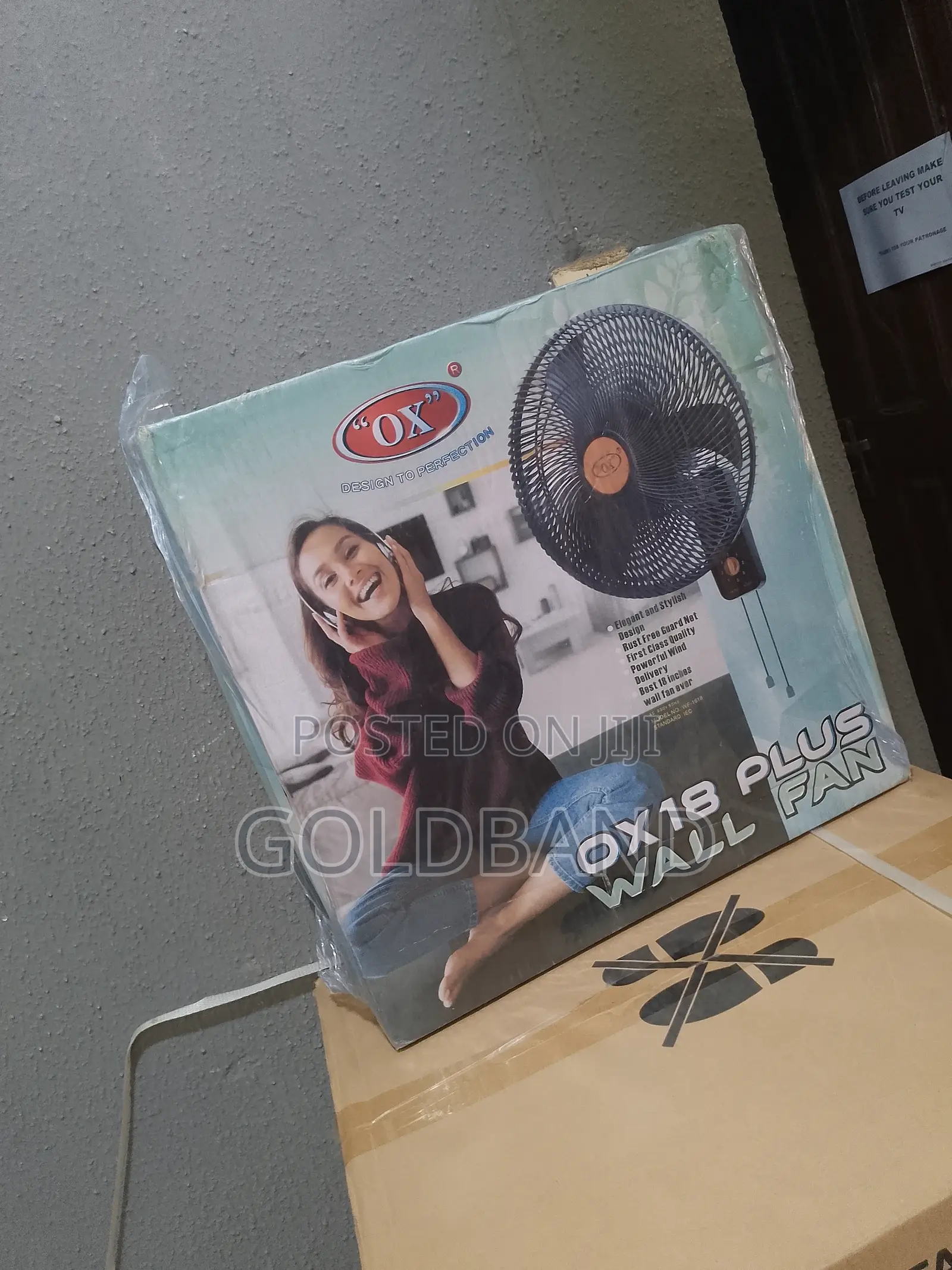 Durable OX Wall Fan (18 Plus)