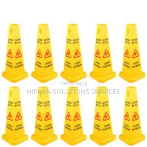Safety Cone With “Caution Wet Floor