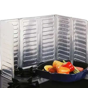 Kitchen Gas Stove Aluminum Foldable Oil Splash Protector-S