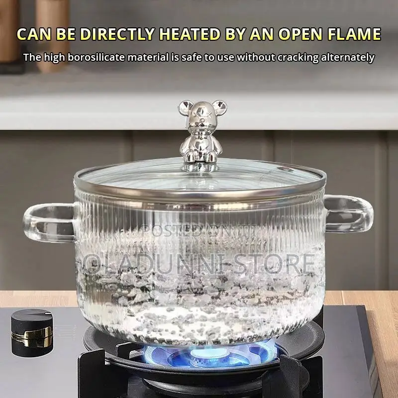 Borosilicate Bear Cooking Pot