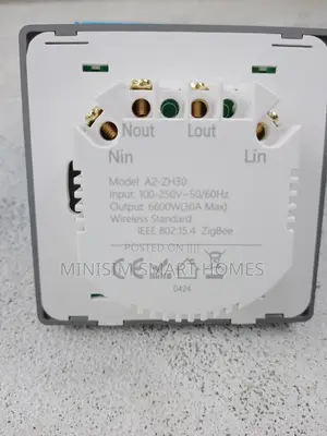30a Ac/Water Heater Zigbee Smart Button Switch