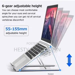 Adjustable Foldable Aluminum Alloy Laptop Stand Bracket