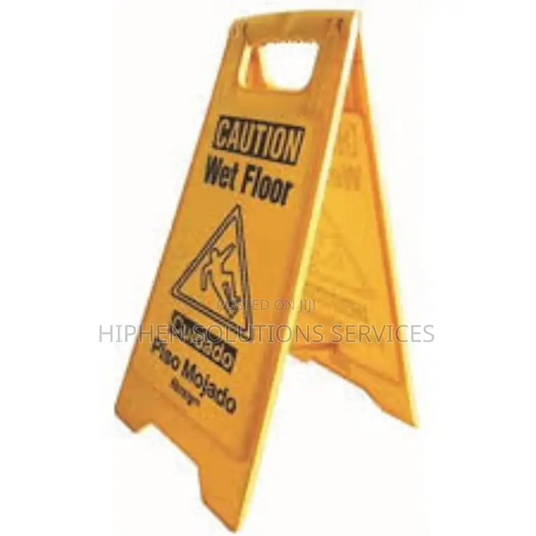 Security Caution Wet Floor Safety Sign