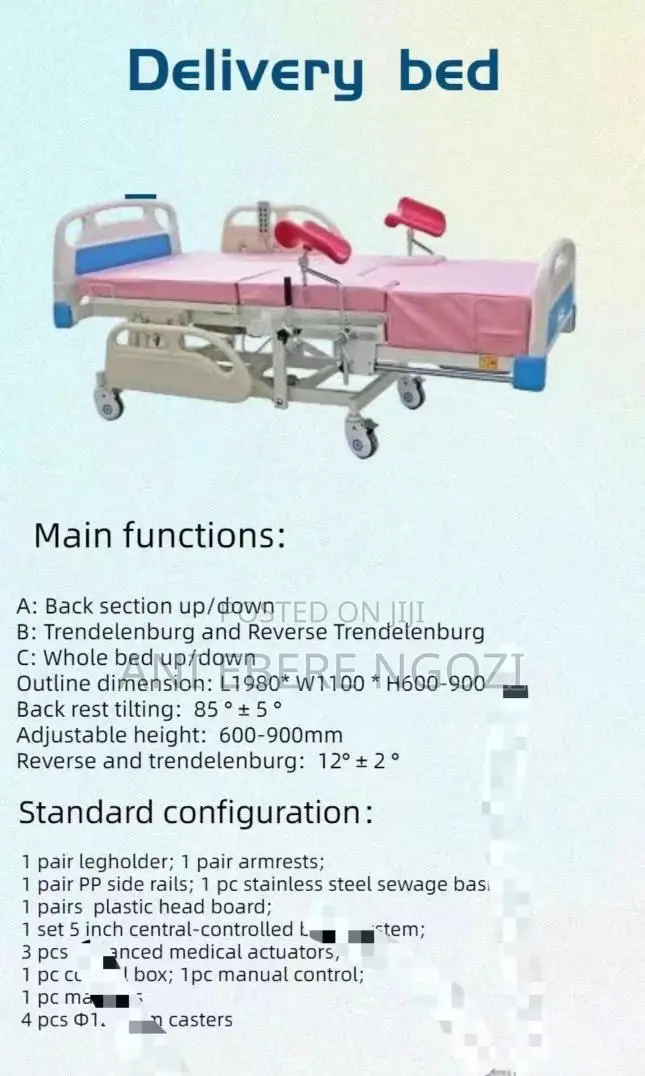 Electric Delivery Bed , Gyneocology Bed