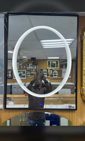 Led Mirror With Oval Design and Frame