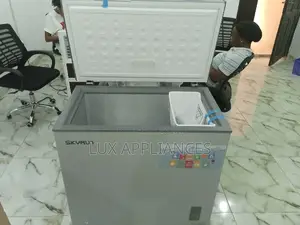 Chest Freezer Gray Color 200liters With Removable Baskets