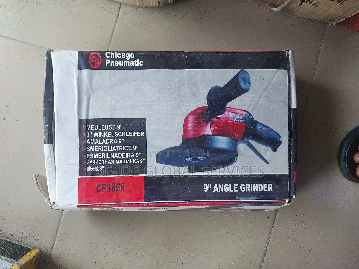 9" Pneumatic Grinder Air Grinding Machine Chicago