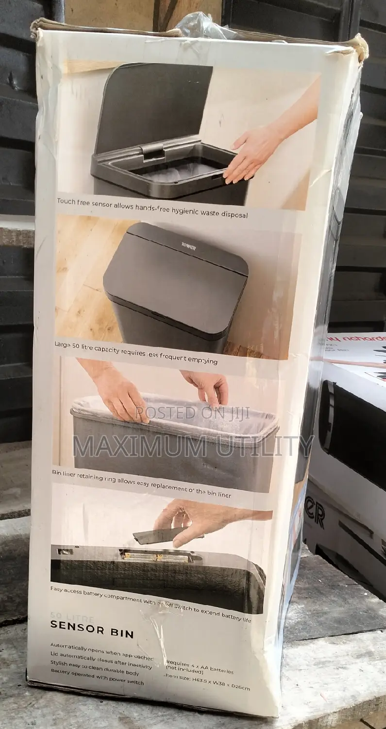 Tower 50ltrs Sensor Waste Bin