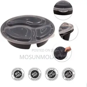 25pcs Round 3 Compartments Reuseable Bowl
