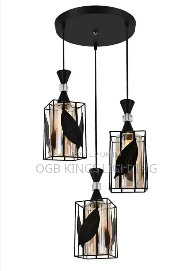 3in1 Iron Pendant Light Indoor Droppingdining Light