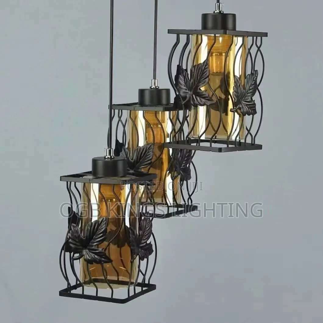3in1 Iron Pendant Light Indoor Droppingdining Light