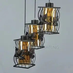 3in1 Iron Pendant Light Indoor Droppingdining Light