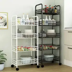 5 Layers Metal Trolley Storage Rack